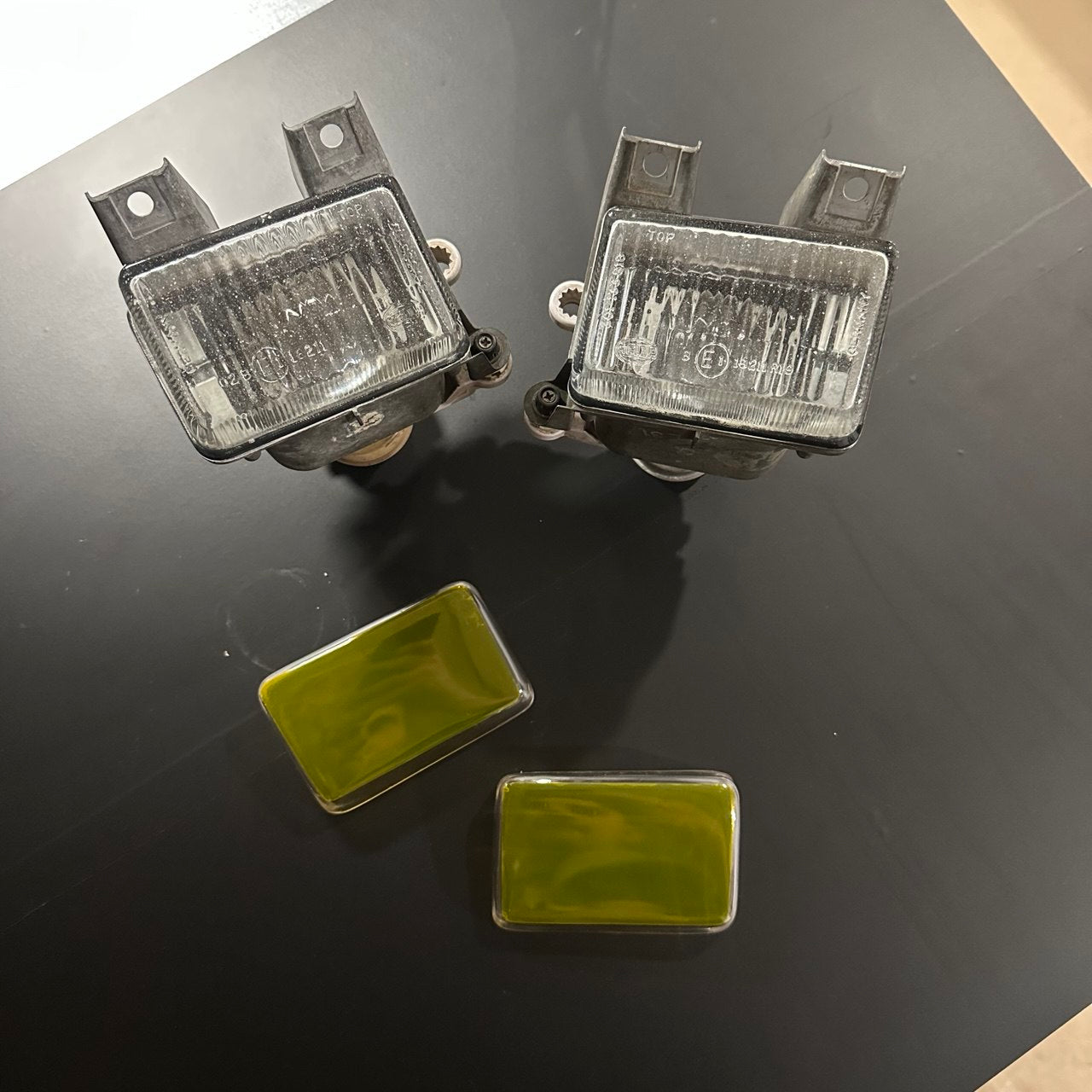 Rallye Golf mk2 fog light covers clear or yellow tinted