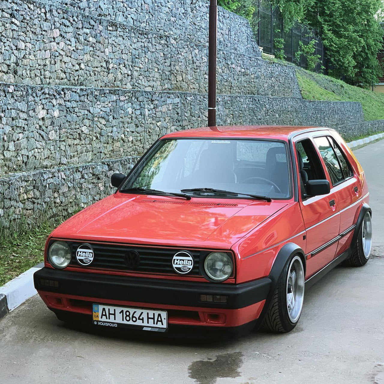 Große Stoßstangen-Luftkanäle / Lüftungsschlitze / Bremseinlässe VW GOLF MK2 JETTA GTI 16V G60 SELTEN