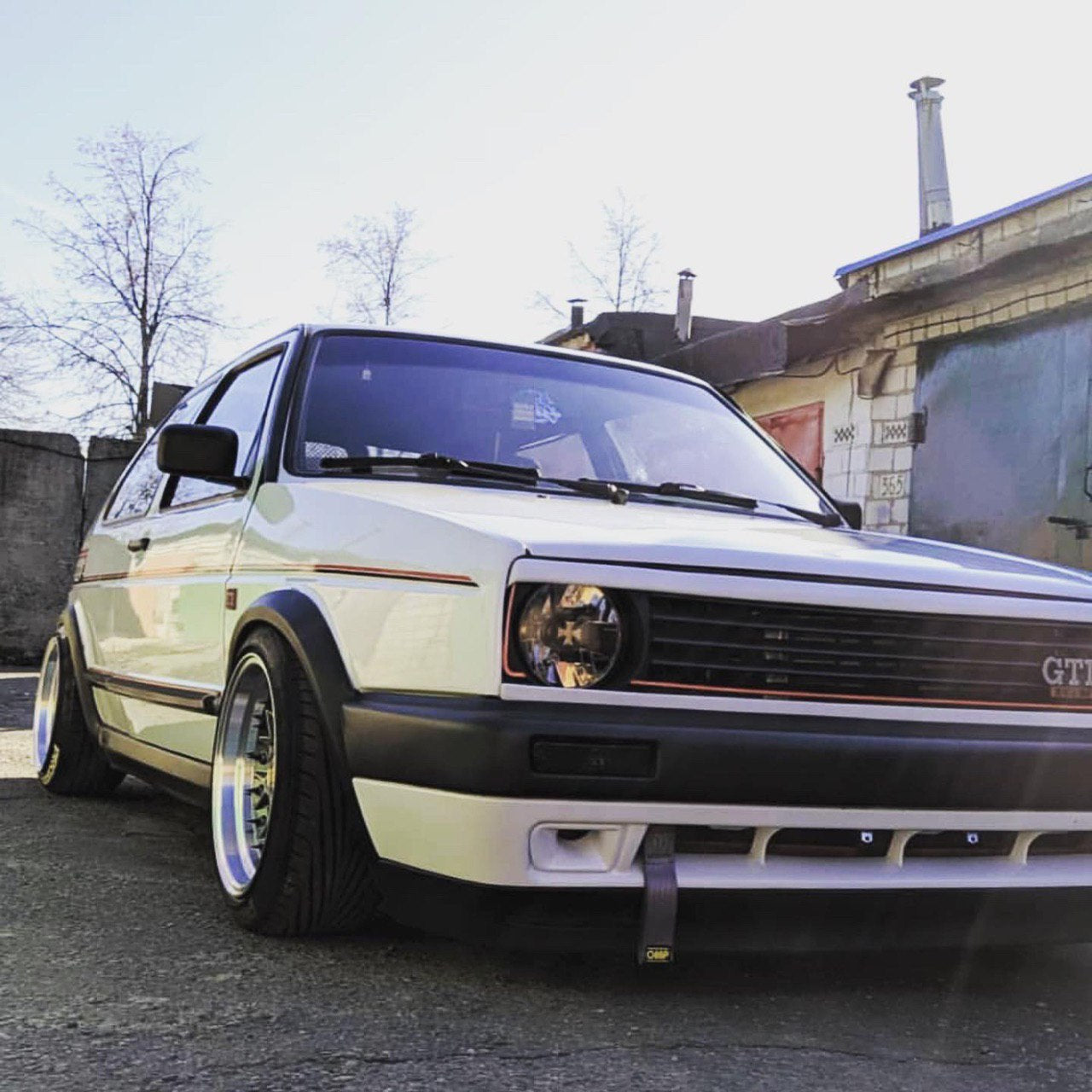 Große Stoßstangen-Luftkanäle / Lüftungsschlitze / Bremseinlässe VW GOLF MK2 JETTA GTI 16V G60 SELTEN