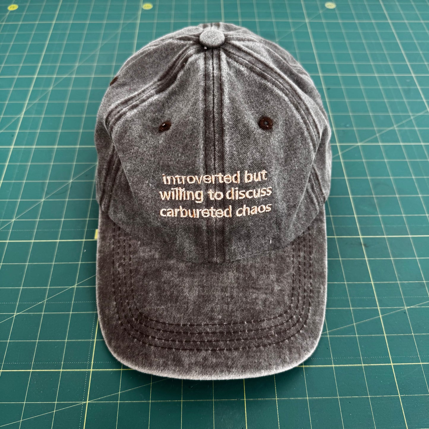 Introverted But Willing — Embroidered Cap (6 Colorways)