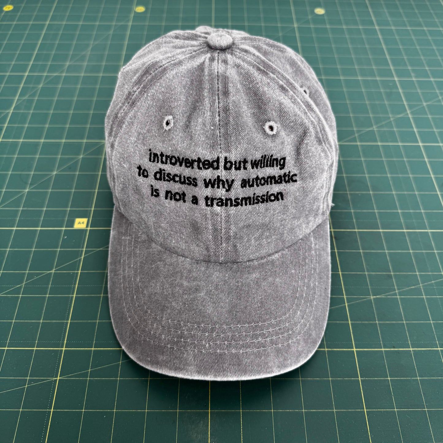 Introverted But Willing — Embroidered Cap (6 Colorways)