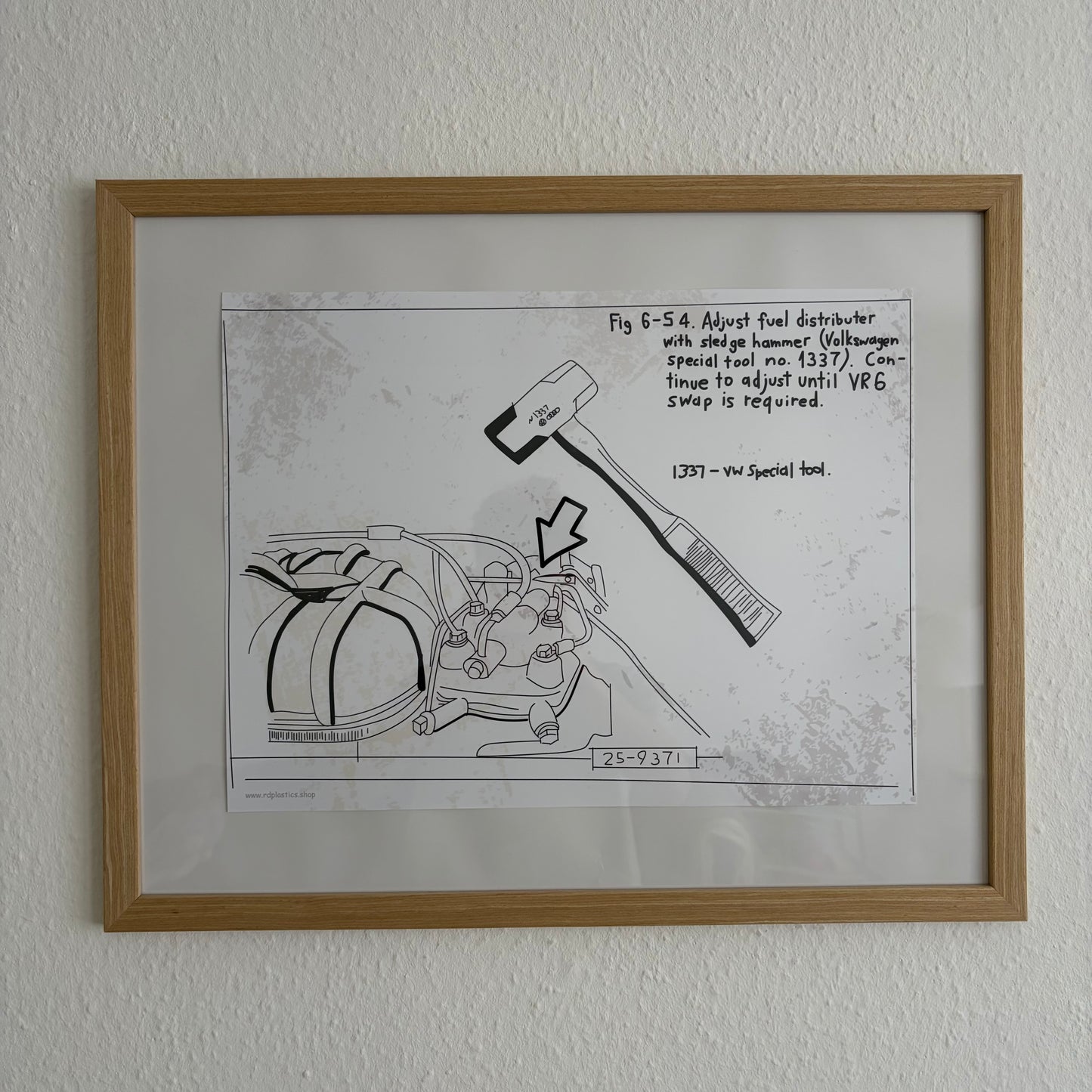 K-Jetronic Adjustment Guide - Art Print