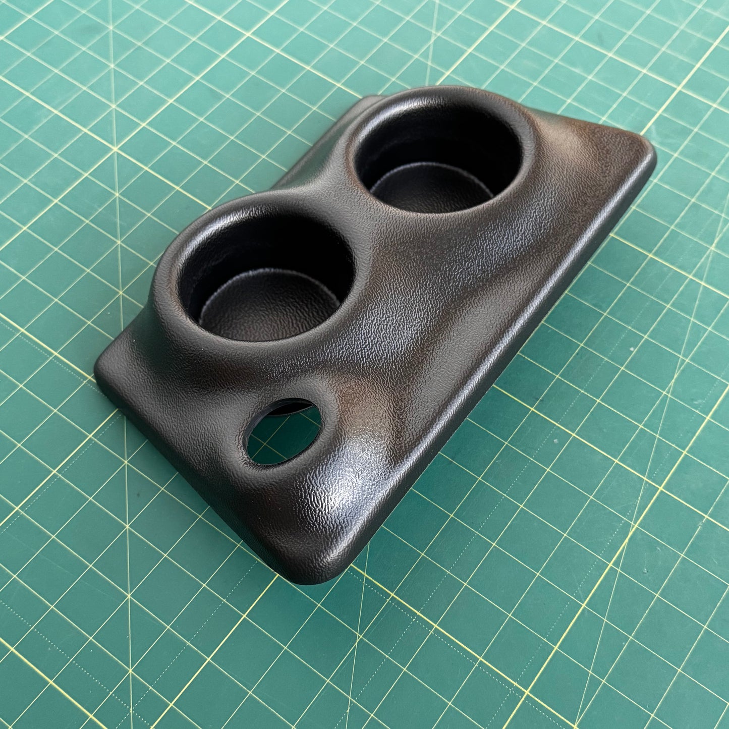 Cup Holder Insert – BMW E30 – Central Console – Dual Cup + 12V/USB Port Cutout