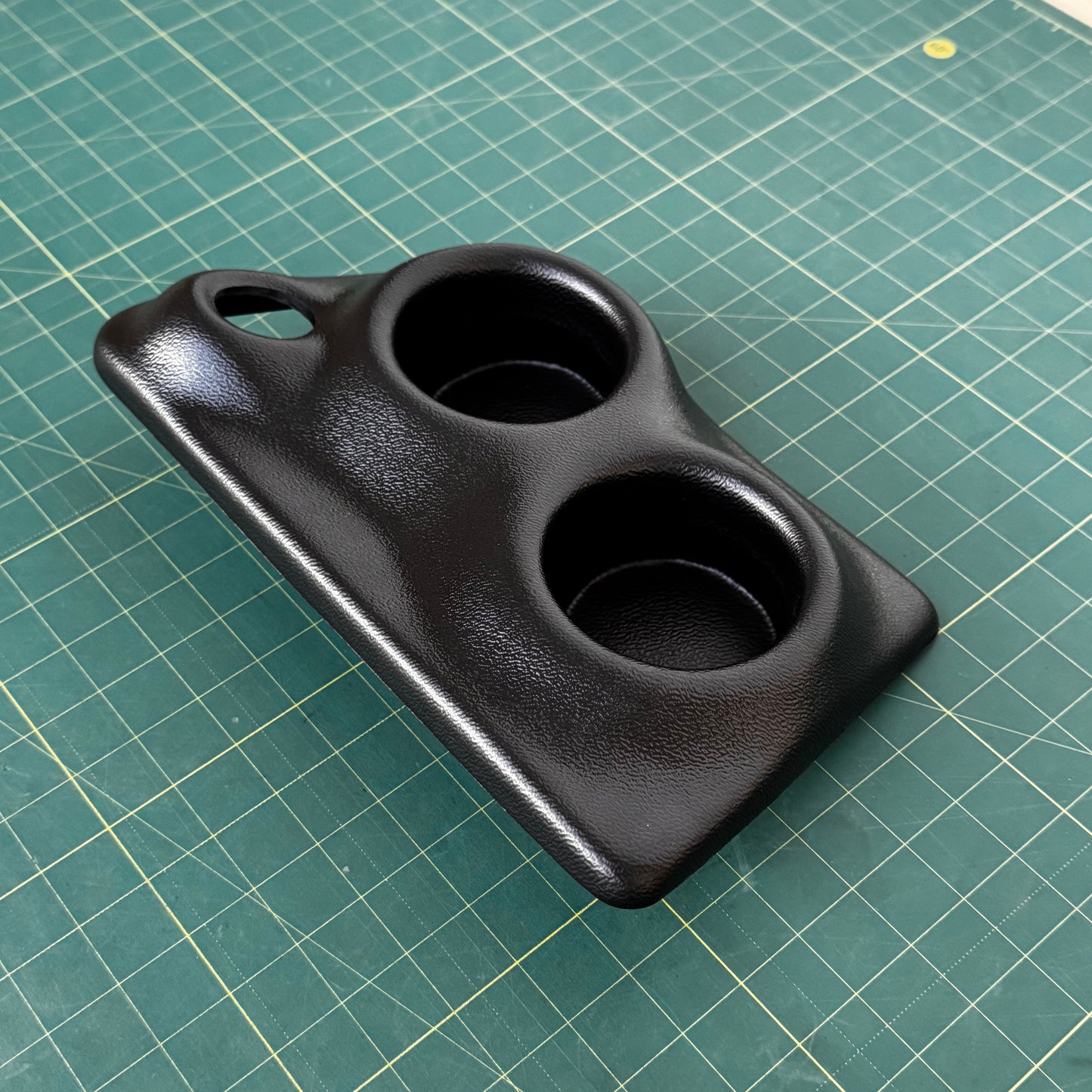 Cup Holder Insert – BMW E30 – Central Console – Dual Cup + 12V/USB Port Cutout