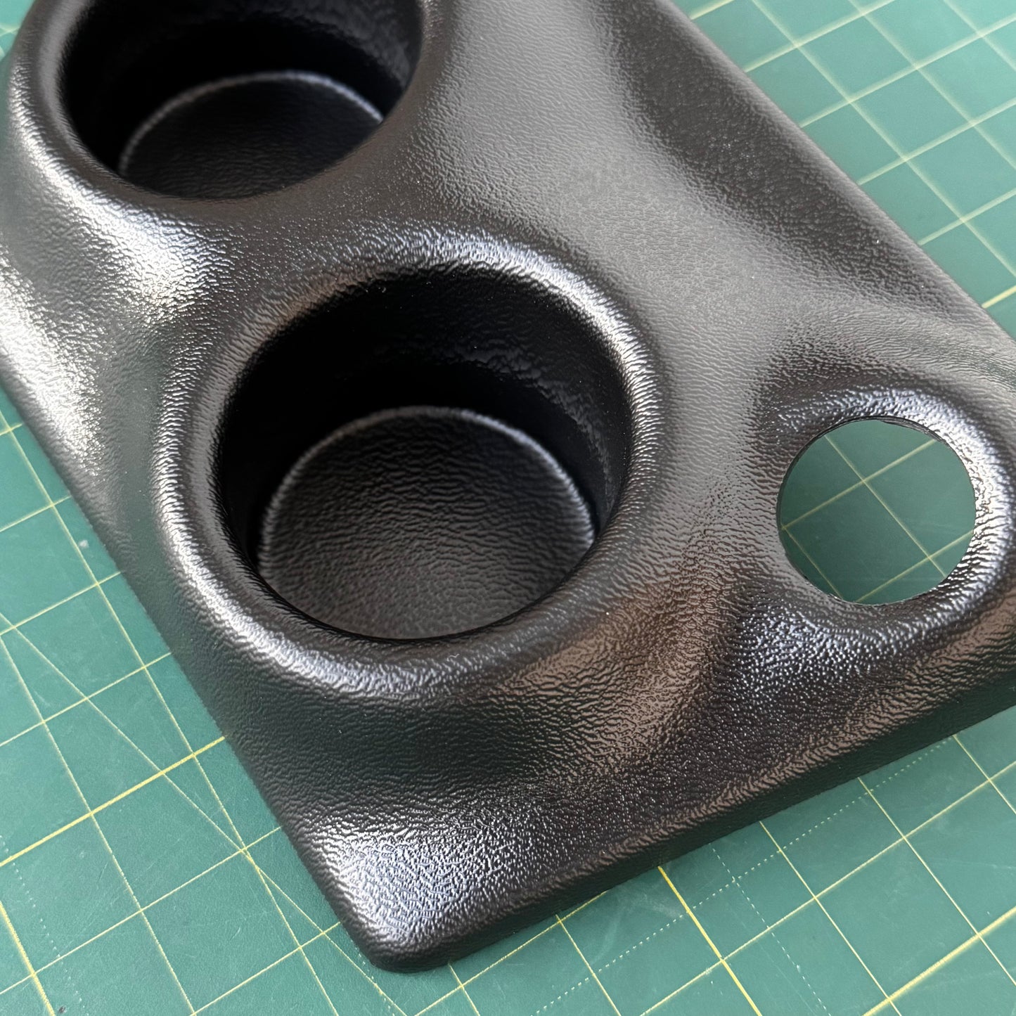 Cup Holder Insert – BMW E30 – Central Console – Dual Cup + 12V/USB Port Cutout