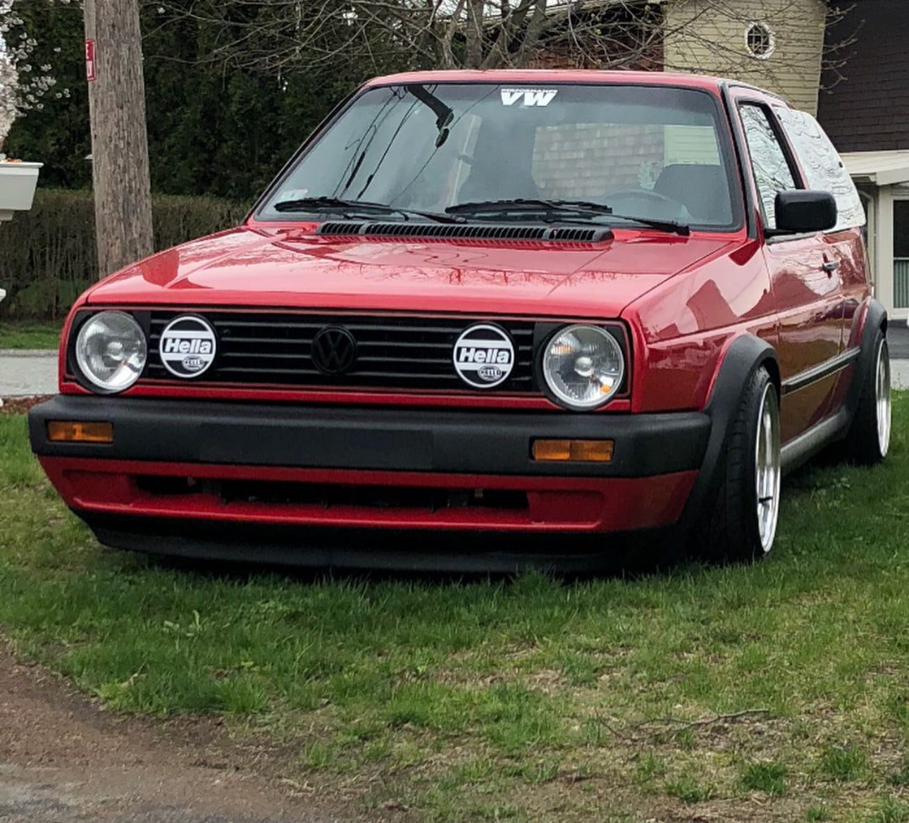 RARO Estilo Hella Cubiertas de faros Tapas VW GOLF MK2 GTI 16V G60 Rallye