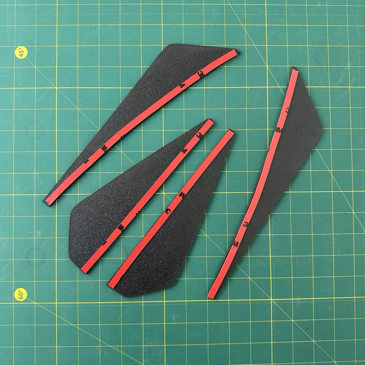 Aileron Arch Splash / Mud Guard Fins for BMW E30 325i 325e 318i M3 E28 E24 E21 E36 E46 Classic 3 Series 5 Series