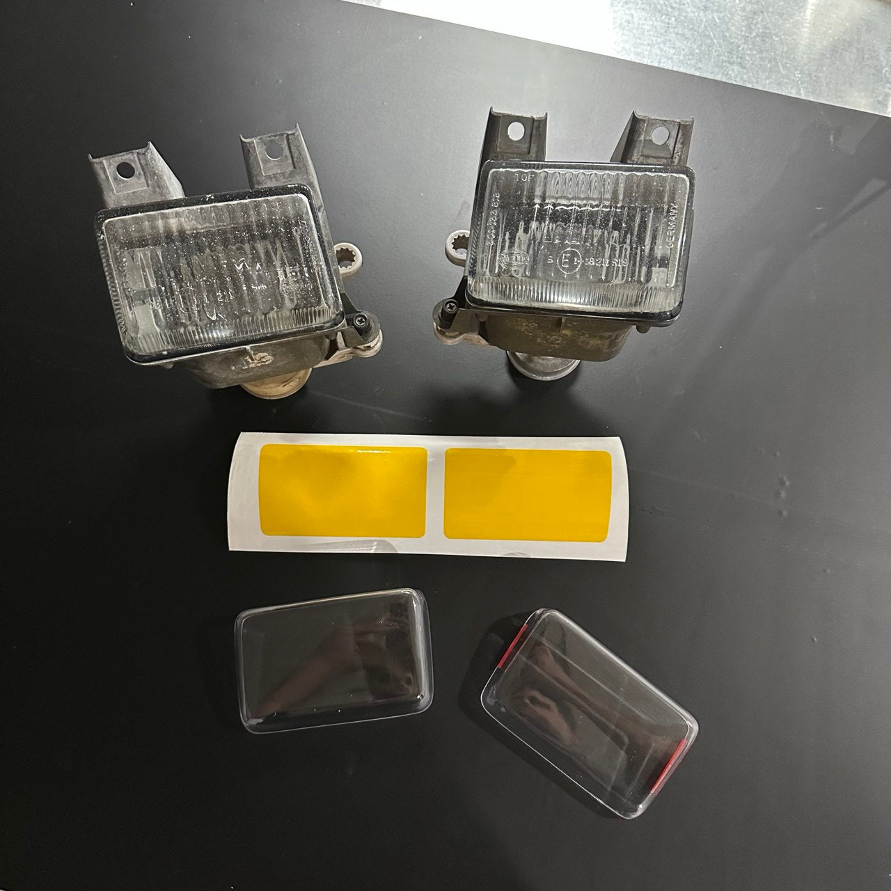 Rallye Golf mk2 fog light covers clear or yellow tinted