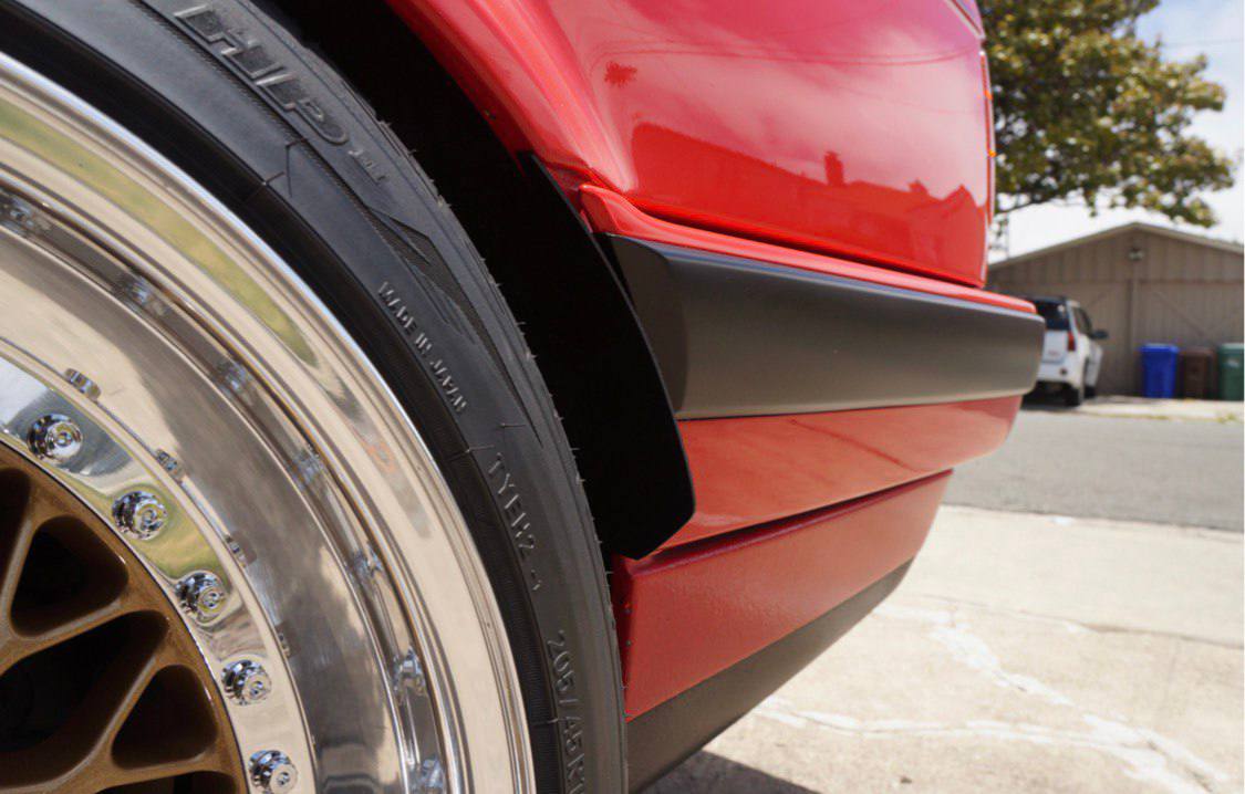 Aileron Arch Splash / Mud Guard Fins for BMW E30 325i 325e 318i M3 E28 E24 E21 E36 E46 Classic 3 Series 5 Series