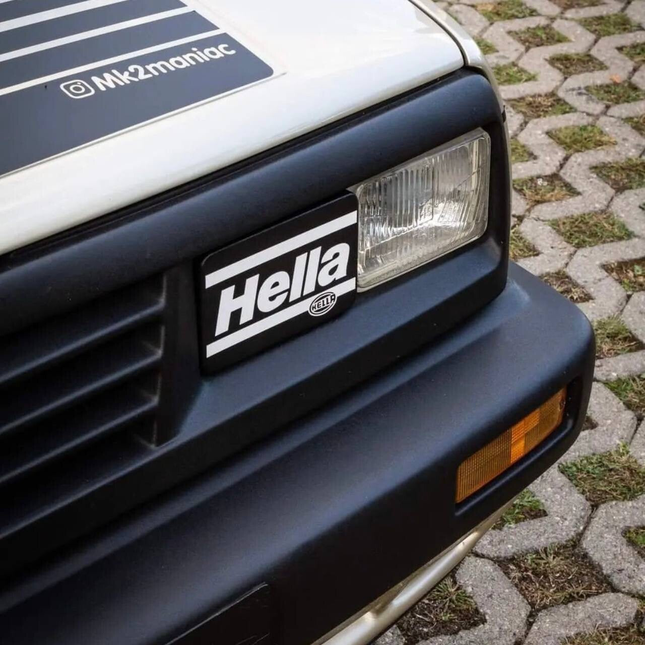 RARE Hella Style USA Headlight Covers BMW Taifun VW Scirocco grill e30 golf mk2