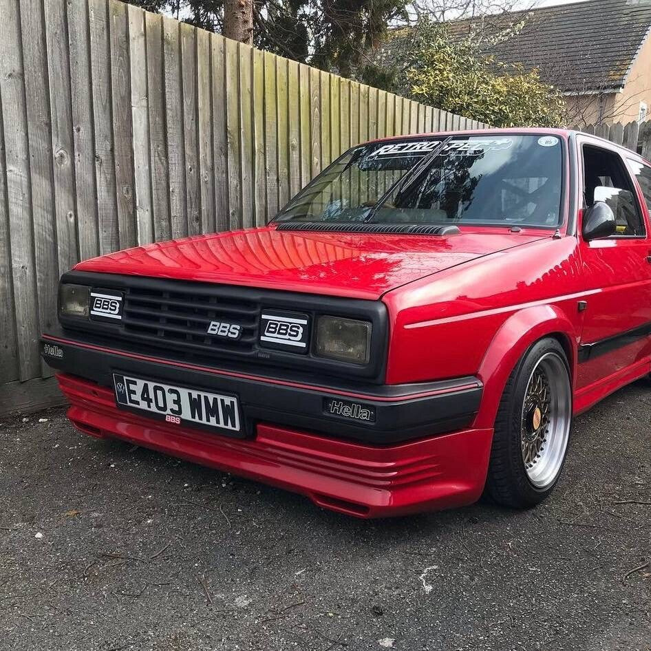 RARE Hella Style USA Headlight Covers BMW Taifun VW Scirocco grill e30 golf mk2