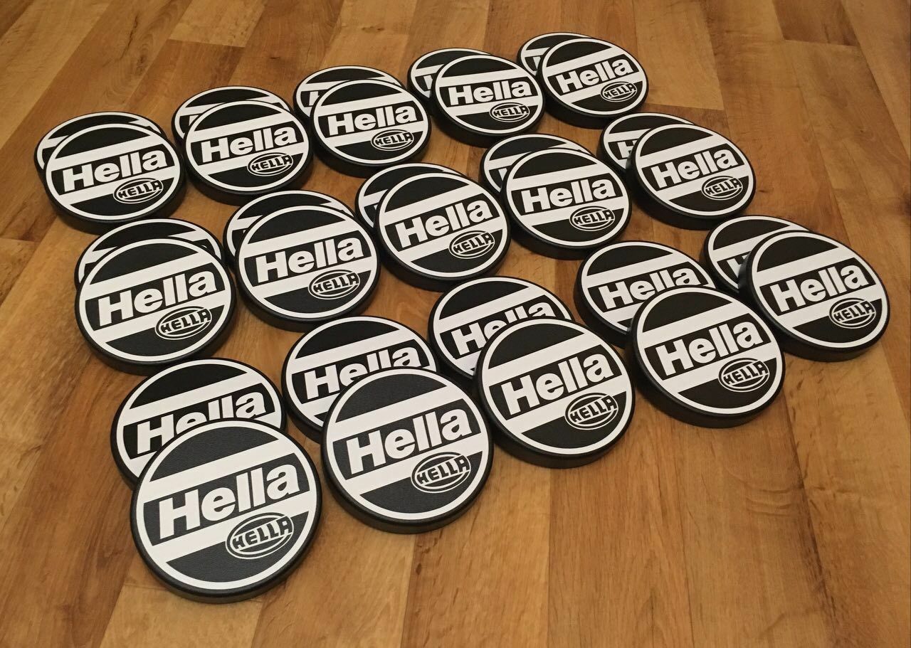 RARE Hella Style High Beam Euro Headlight Covers Caps BMW E30 E32 E34 E28 E9 E3