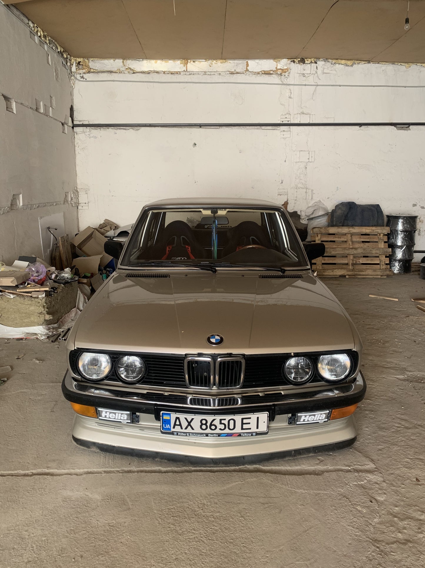 RARO Temprano Protector Transparente Estilo Hella Luces Antiniebla Cubre Tapas BMW E30 E28