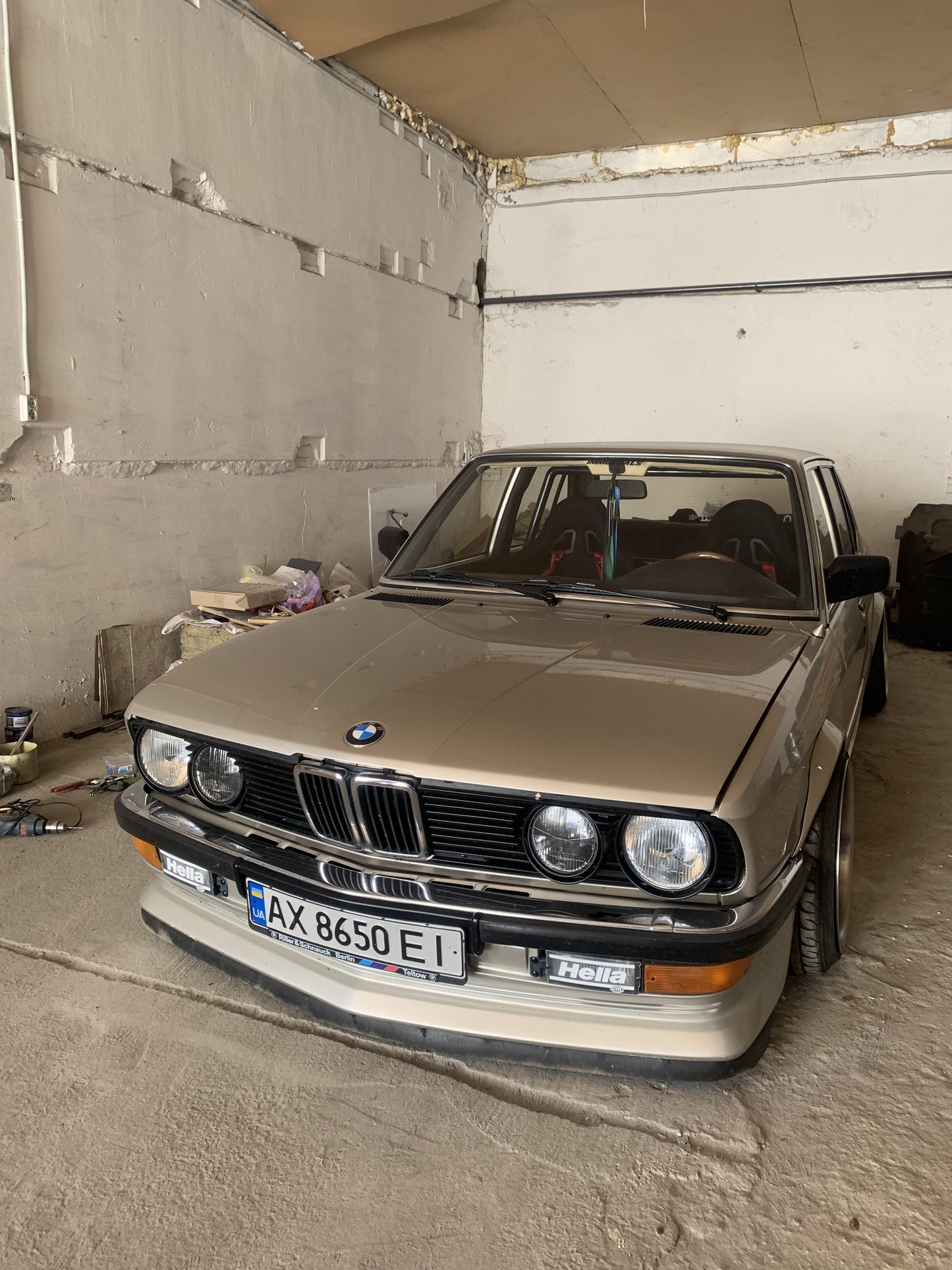 RARO Temprano Protector Transparente Estilo Hella Luces Antiniebla Cubre Tapas BMW E30 E28