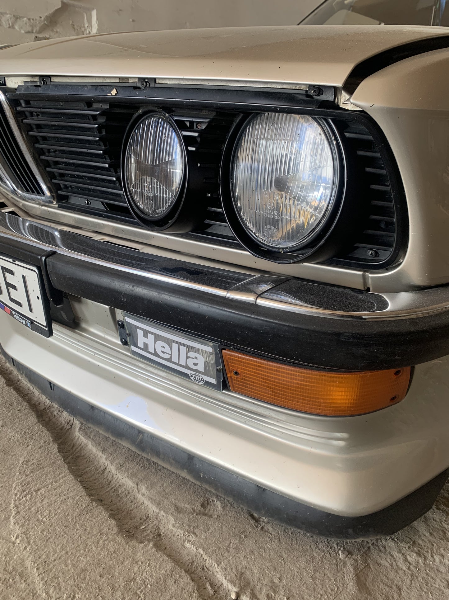 RARO Temprano Protector Transparente Estilo Hella Luces Antiniebla Cubre Tapas BMW E30 E28