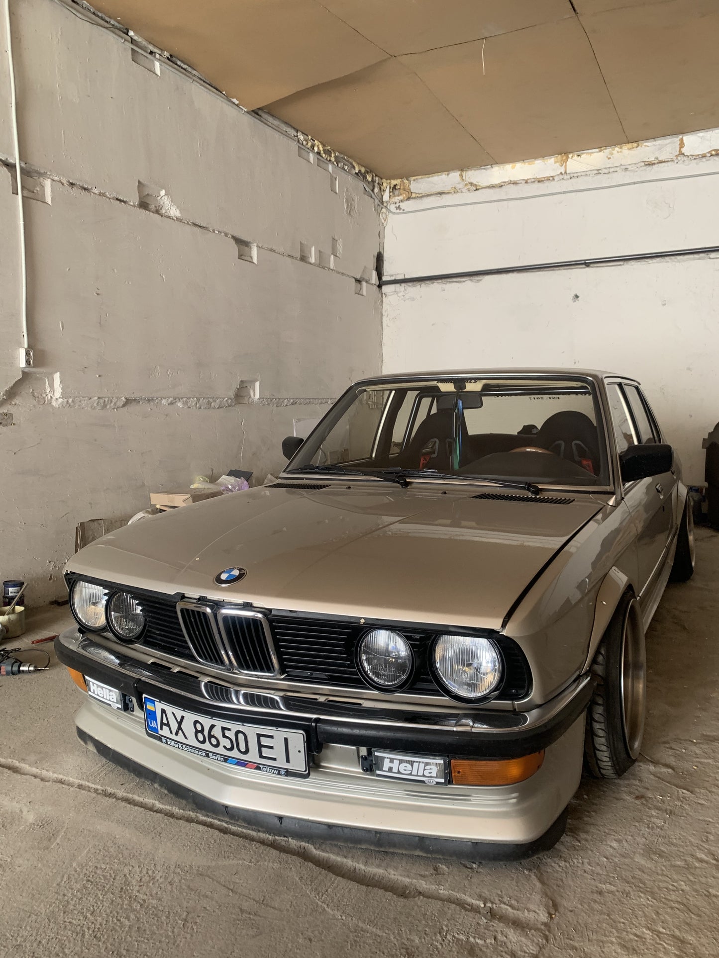 RARO Temprano Protector Transparente Estilo Hella Luces Antiniebla Cubre Tapas BMW E30 E28