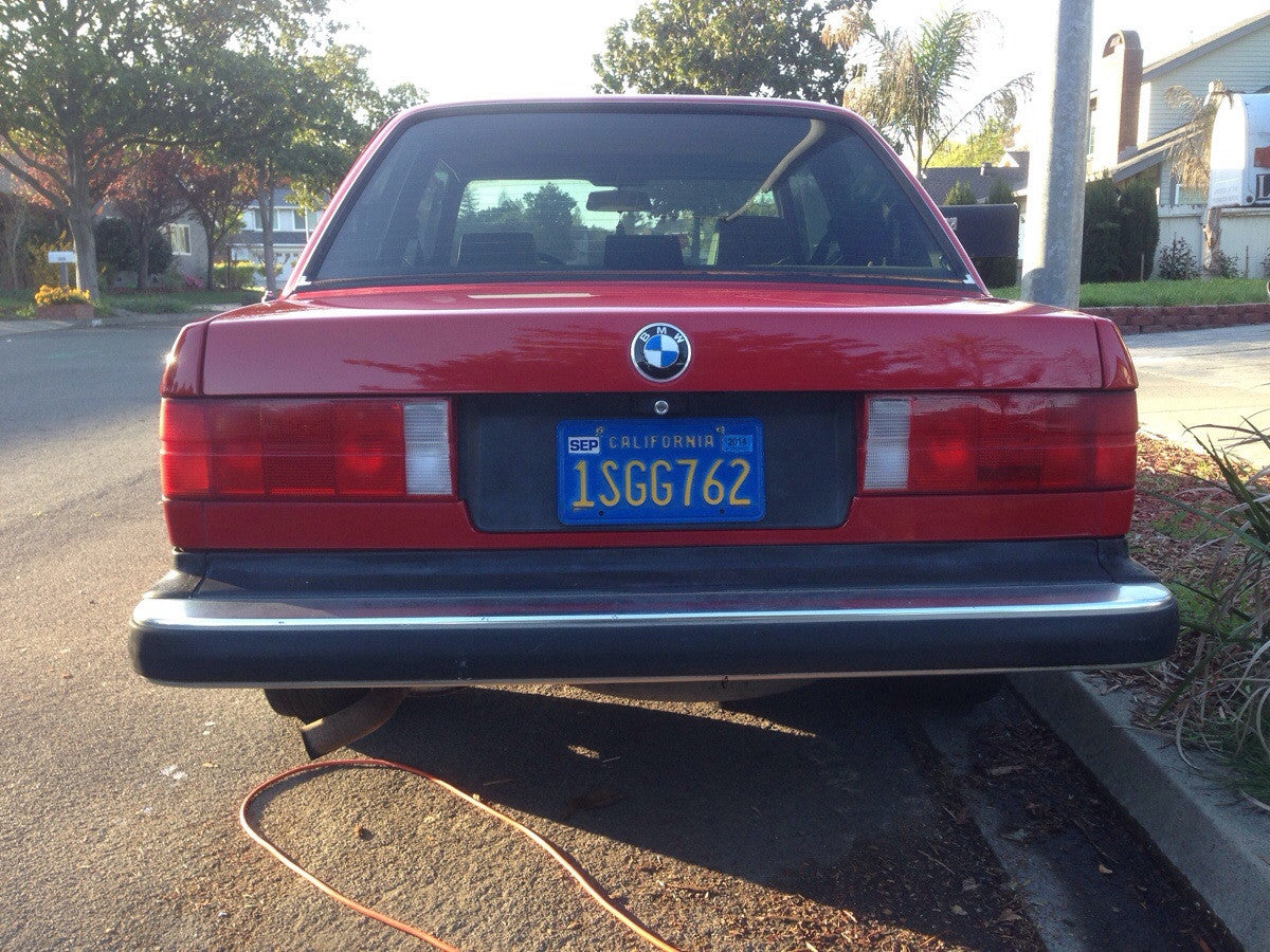 BMW E30 Early Model Plastic License Plate Filler - Euro