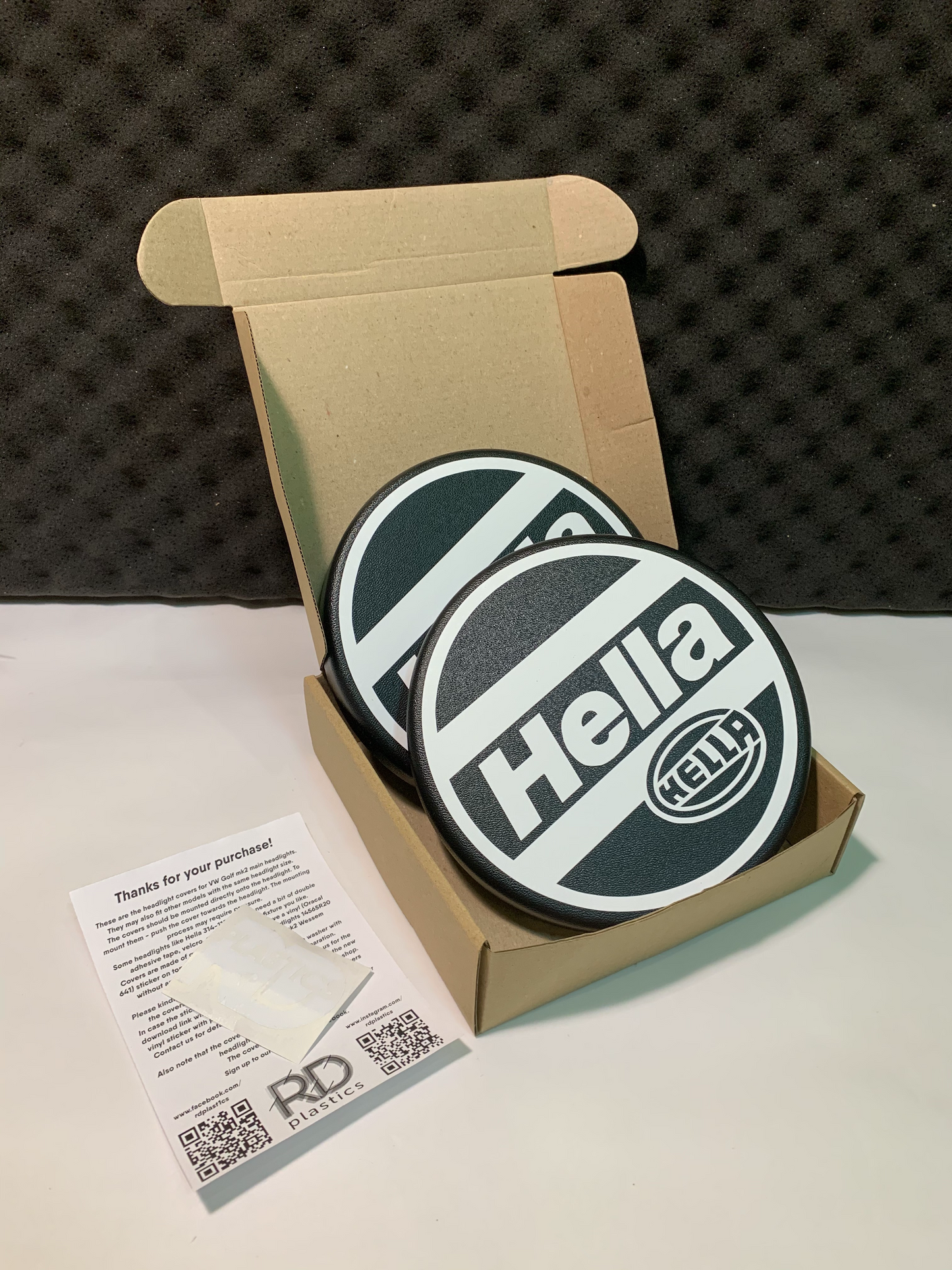 RARO Estilo Hella Tapas de cubiertas de faros principales VW GOLF MK2 GTI 16V G60 Rallye