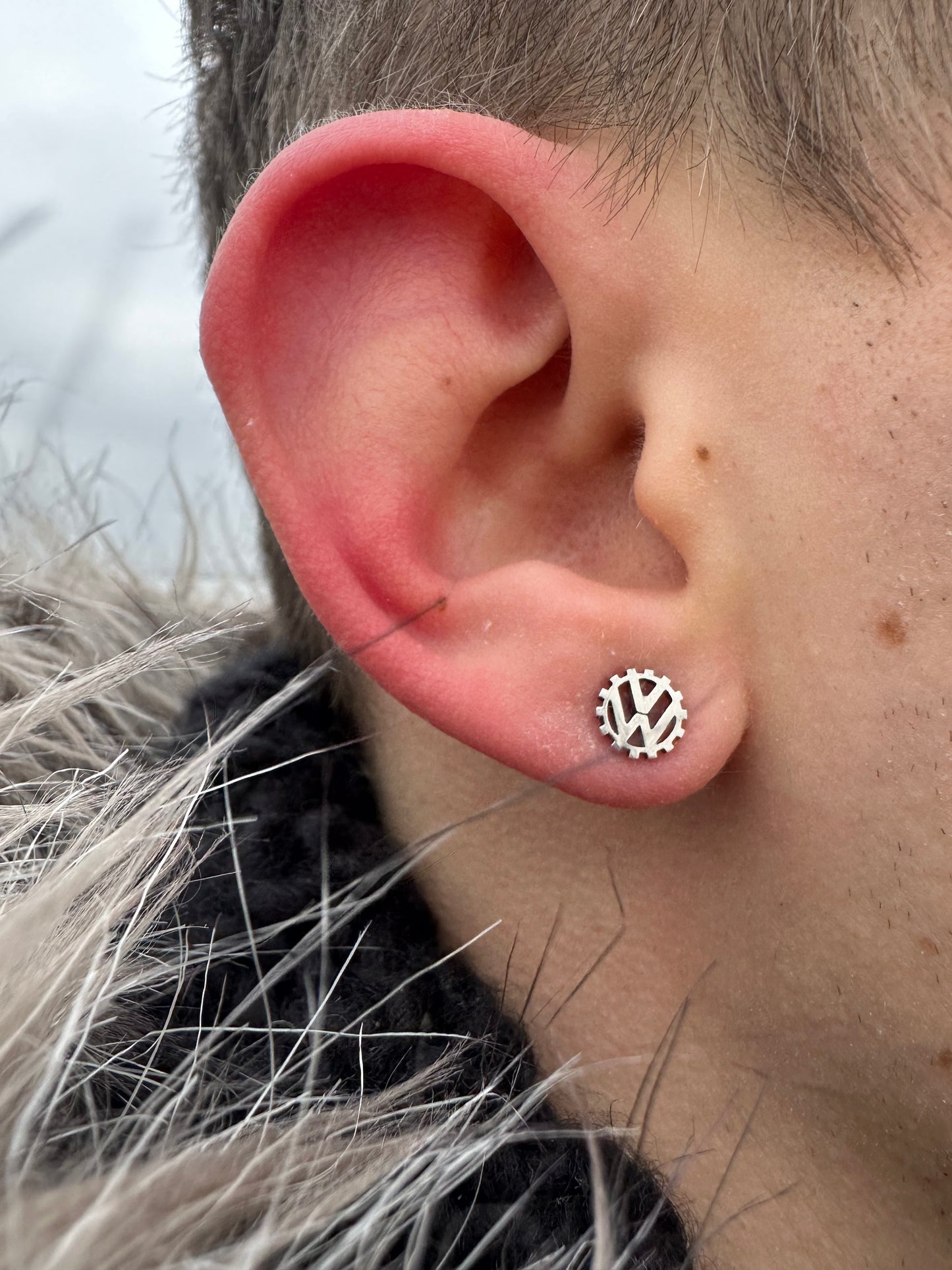 Pendientes con logo antiguo de VW