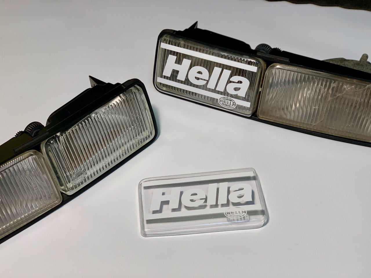 RARO Estilo Hella Fase 2 Cubiertas de luz antiniebla TRANSPARENTES VW Corrado 16V G60 VR6 Facelift