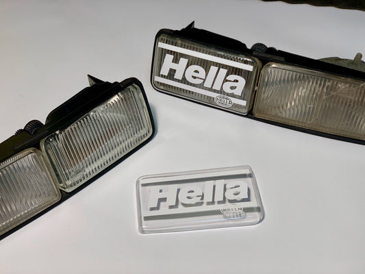 RARE Hella Style Phase 2 TRANSPARENT Fog Light Covers VW Corrado 16V G60 VR6 Facelift