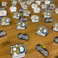 rdplastics und Hella Emaille-Pins und Aufkleber-Bundle-Set